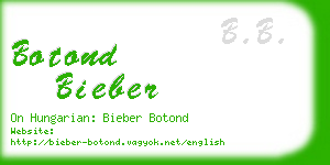 botond bieber business card